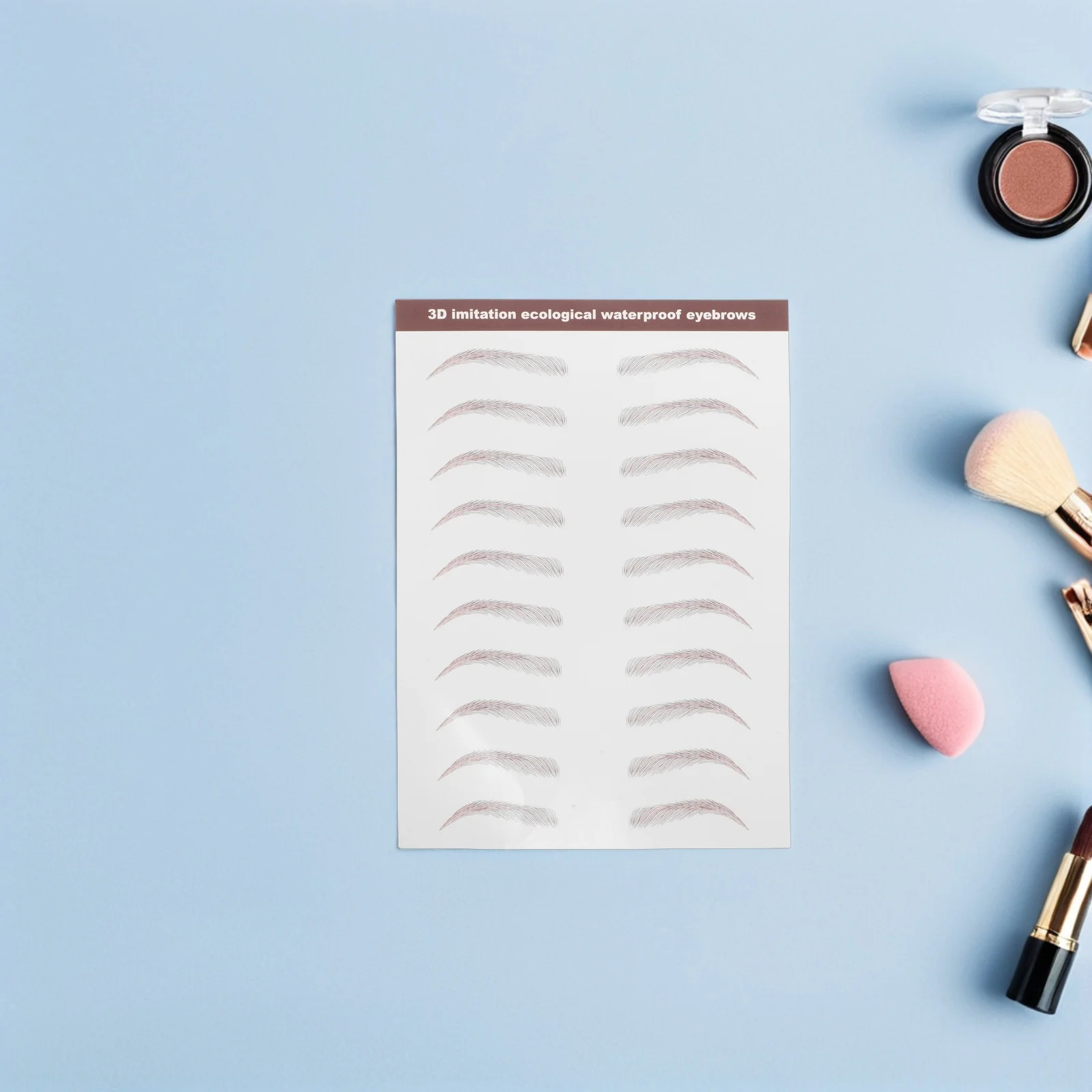 

3 Sheets Tattoo Stickers Simulated Eyebrow Patch Water Transfer Paper Decals for Women