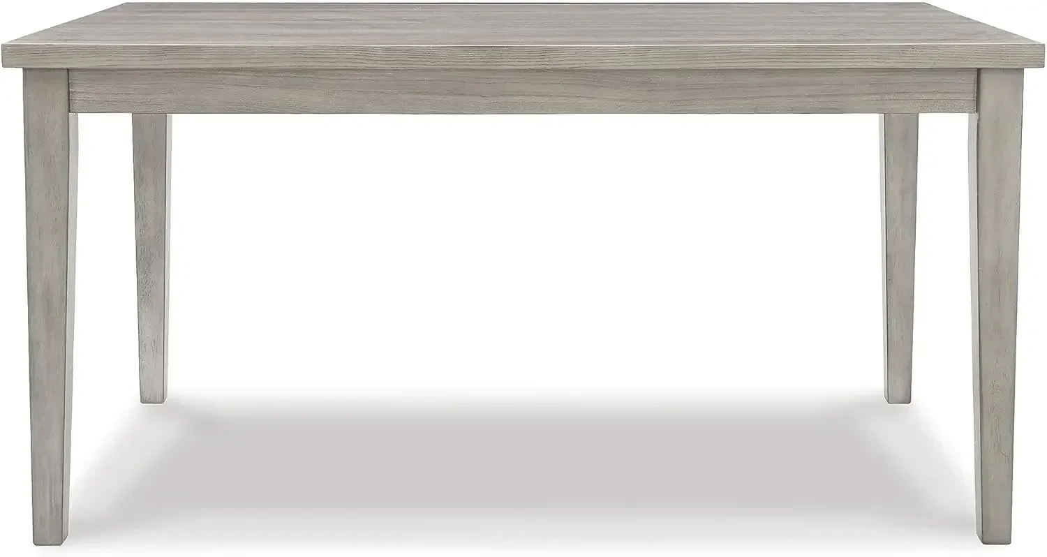 Design by Ashley Parellen Modern Farmhouse Rectangular Dining Room Table, Gray