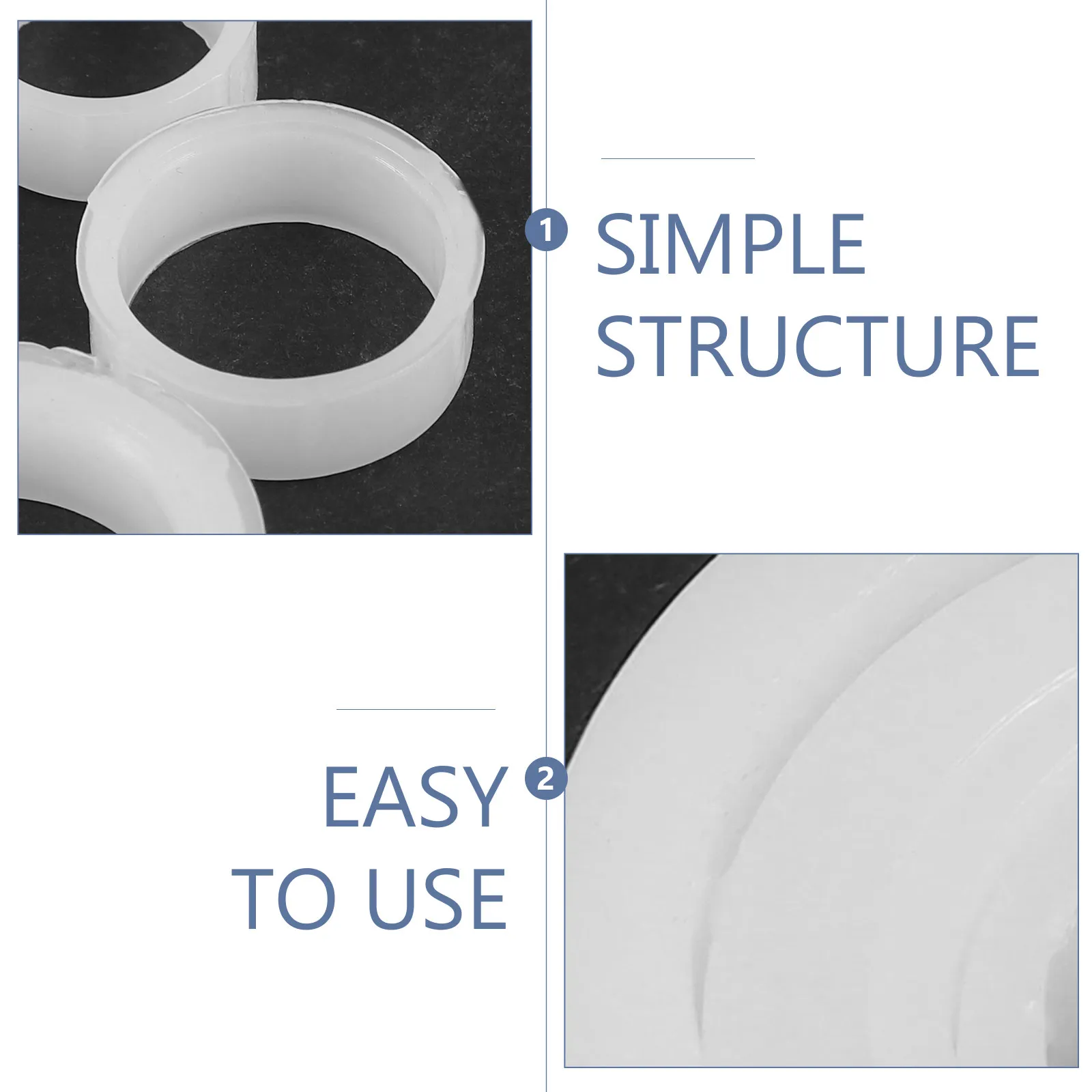 1Set Plastic Reducing Bushing Adapter Set for Grinding Wheels Bench Grinder Accessories Efficient Bore Conversion 7-8Mm view 5