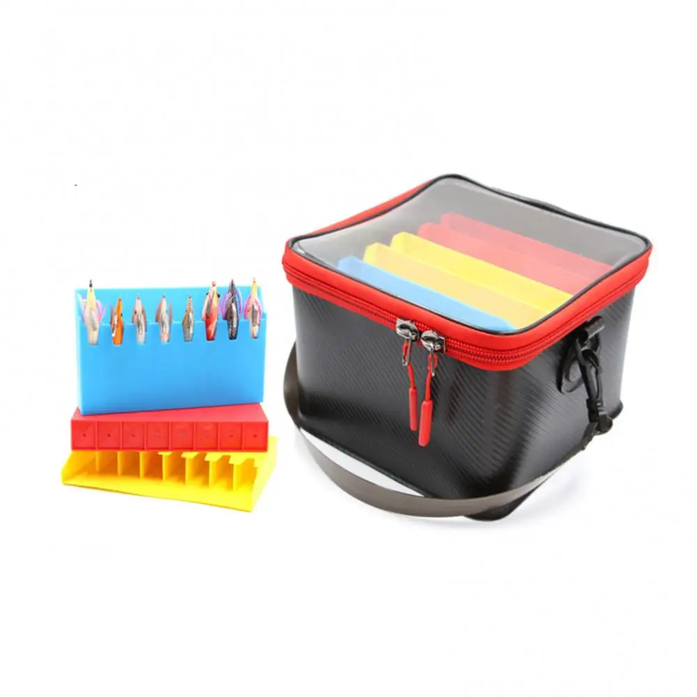 Accessories Fishing Tool EVA Fishing Bucket Storage Holder Multifunctional Thickened Wooden Lures Supply Accessories