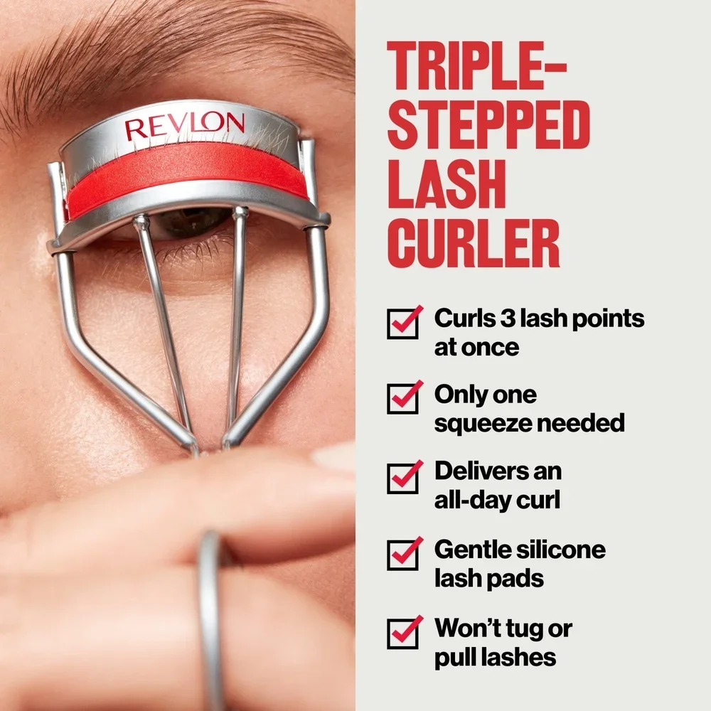 Triple-Stepped Lash Curler 3-Tiered Lash Pads Tug-Free Curling 1 count