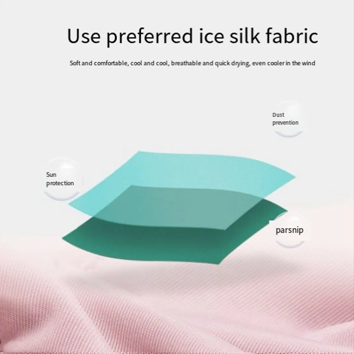 قناع حماية من الشمس من الحرير الجليدي من ONGE، قناع صيفي للسيدات لركوب الدراجات في الهواء الطلق، قناع حماية للعين قابل للتنفس B