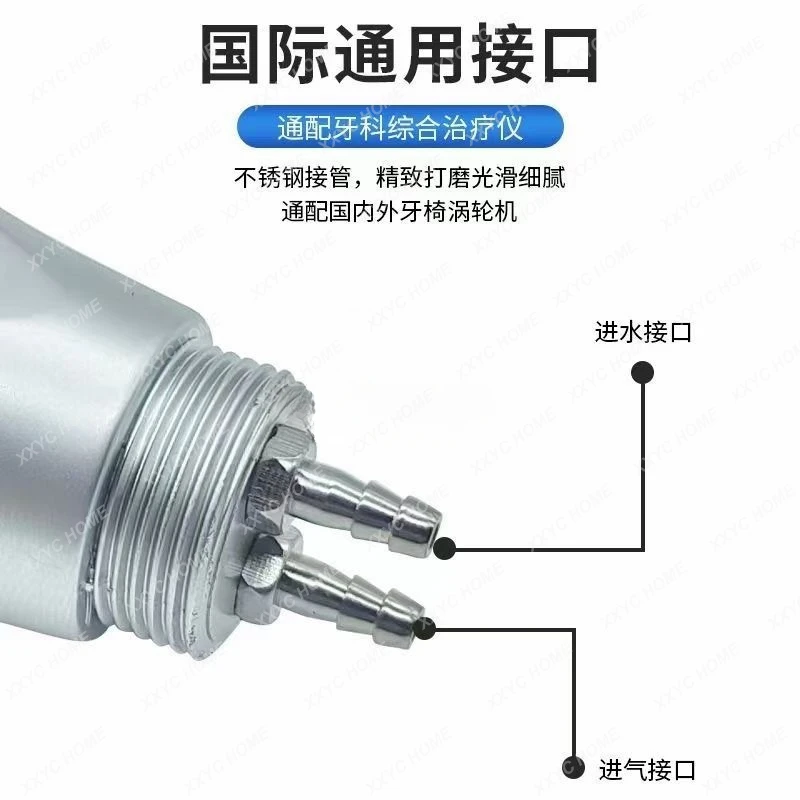 Imagem -03 - Pistola de Água de Seringa de Três Vias Acessórios para Cadeira Odontológica Material Oral Pistola de Pulverização de Três Propósitos Cabeças