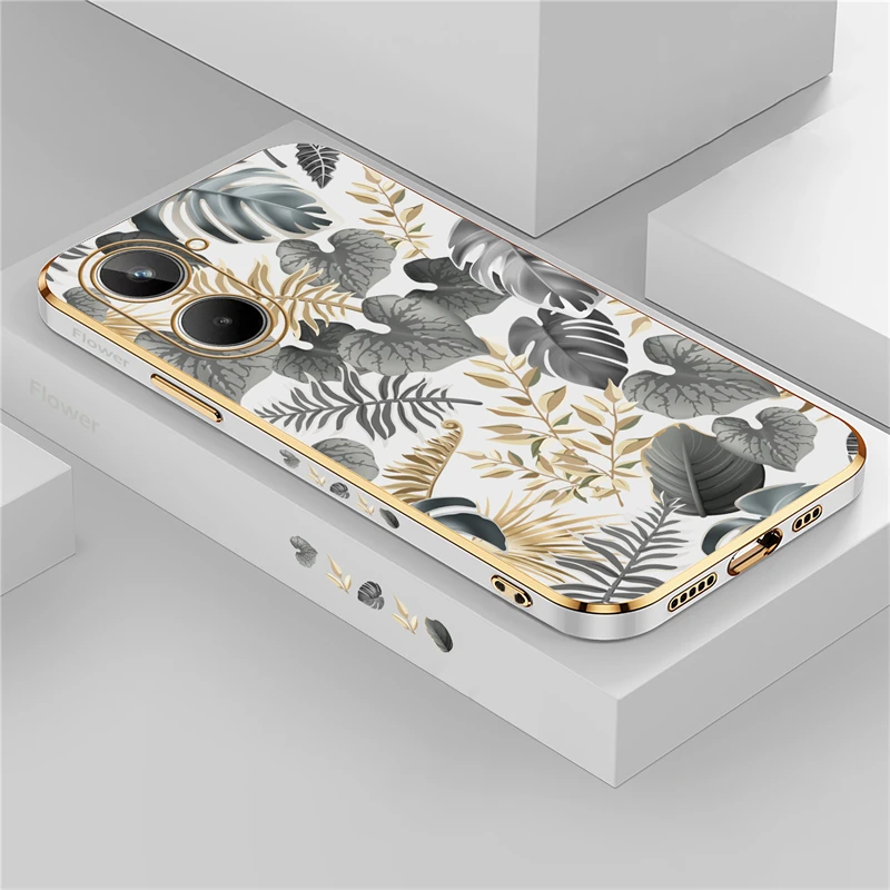 Painting Pattern Case For OPPO Realme 10 8 6 3 9 11 Pro Plus 8i 9i 5i 5s 6s Luxury Shockproof Silicone Flower Cover Funda