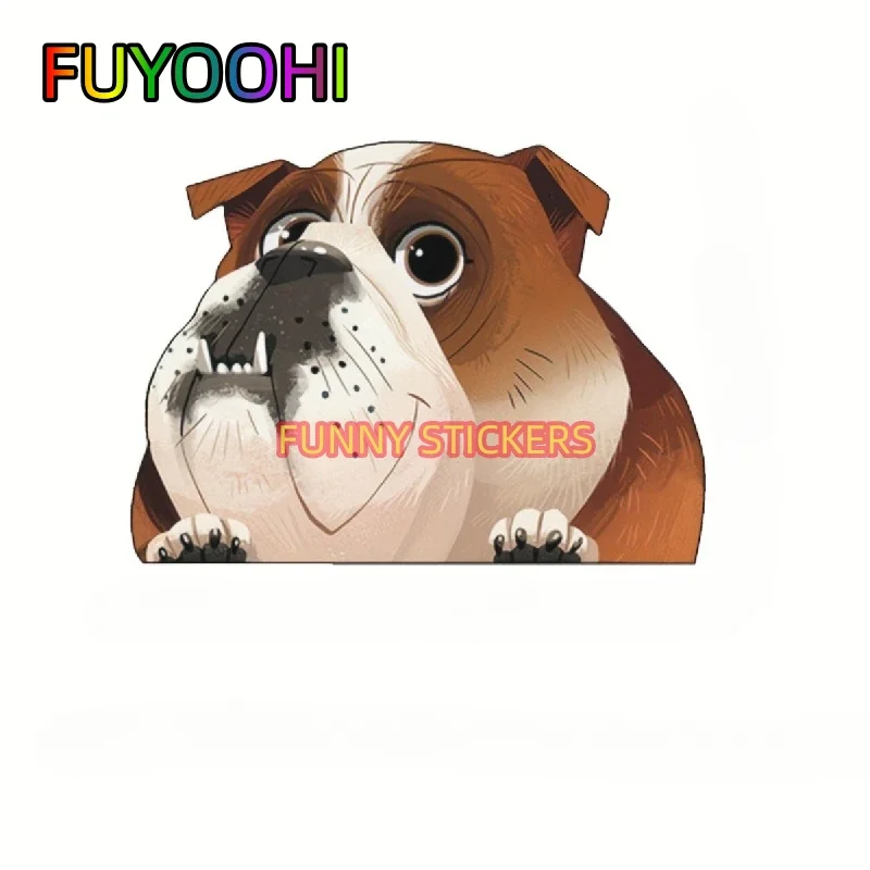 

FUYOOHI Children's Cartoon Car Sticker, Sand Leather Dog Dachshund Pet Glass Sticker