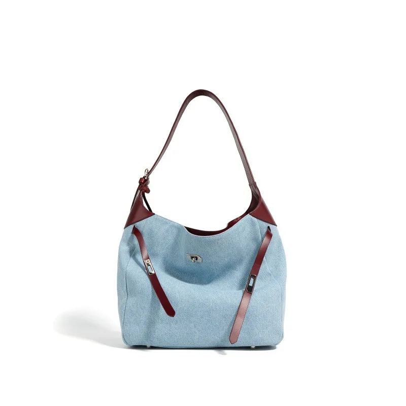 Women's Large Capacity Tote Bag Stylish Shoulder Bag Merssenger Bag Denim Causual Single Handbag Designer Shoulder Bags Womens