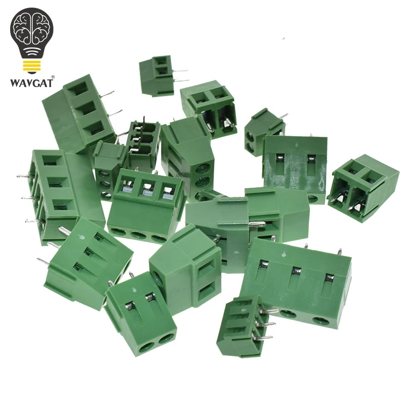 KF128-2P-Terminal de empalme de bloque de terminales de tornillo PCB, KF128-3P, DG308, MG128, 3,81, 5,0, 7,5, 2,54mm, KF120-2.54