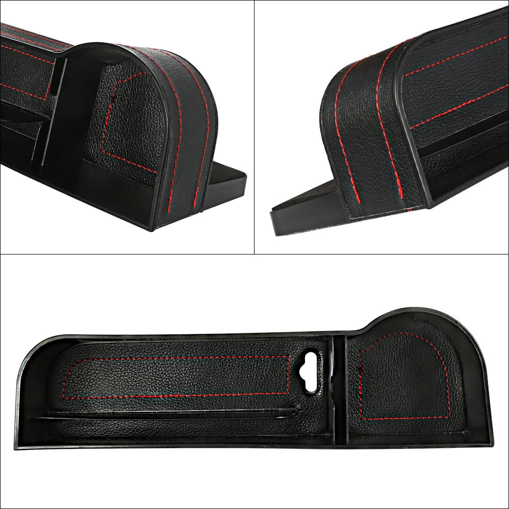 PU Leather Car Seat Gap Storage Box Phone Card Coin Storage Case For Kia Rio 3 4 K2 K3 X-Line Auto Interior Storage Accessories
