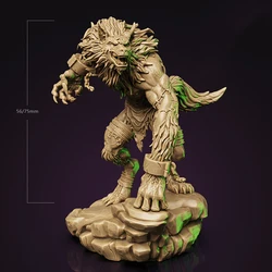 1/32 56mm 1/24 75mm Resin Model Kits Wolf Werewolf Figure Unpainted No Color DW-086