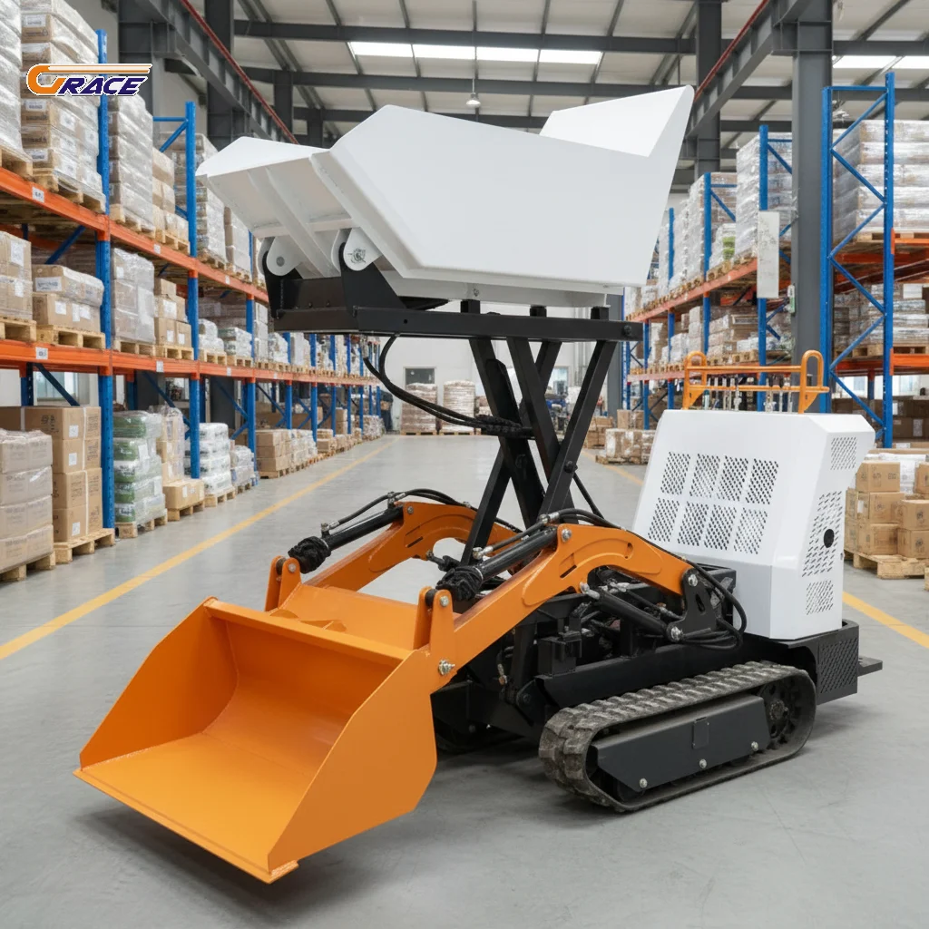 

Mini Crawler Dumper Truck 500kg EURO 5 EPA Heavy Duty Hot Sale Fast Shipping Factory Customizable