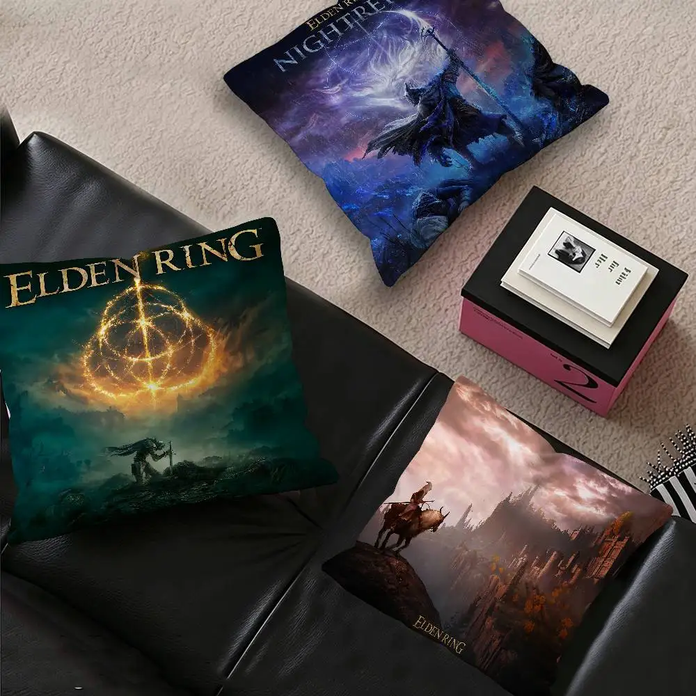 Pop Video E-Elden R-Ring Game Personalized Pillow Dust Cover Bedroom Kids Party Decoration Pillowcase Birthday Children Gift