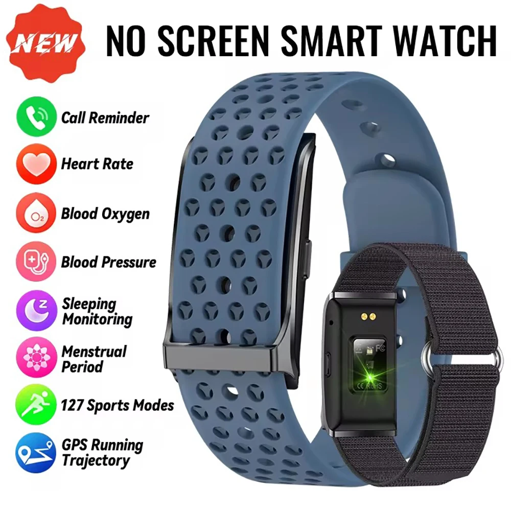 

2025 No Screen Smart Bracelet Men GPS Track Heart Rate Sleep Monitor Pedometer Outdoor Sports Fitness Tracker Women Smart Band
