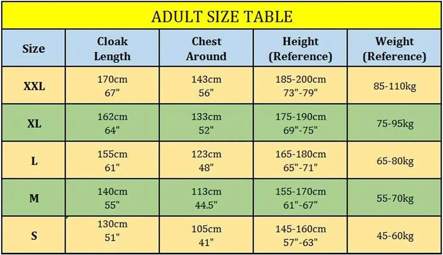 Tunique de Magicien à Capuche pour Halloween، أزياء de Cosplay Everak، Tenue de Magicien، Cape Unisexe pour Adultes، Vampires