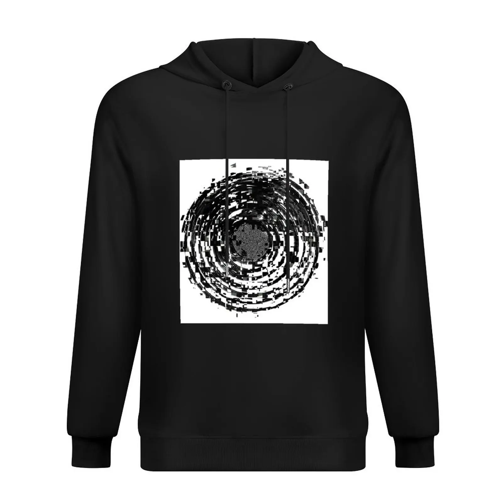 

Glitch black Hoodie men wear men clothing fashion men autumn mens hoodies