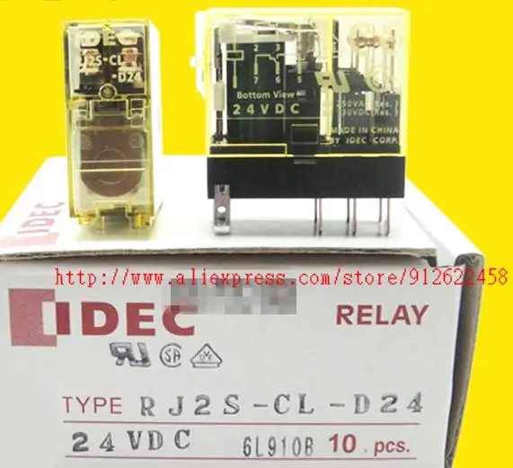 10PCS New Original RELAY RJ2S-CL-D24 24VDC RJ2S-CL-A220 220VAC 8A  SJ2S-05B