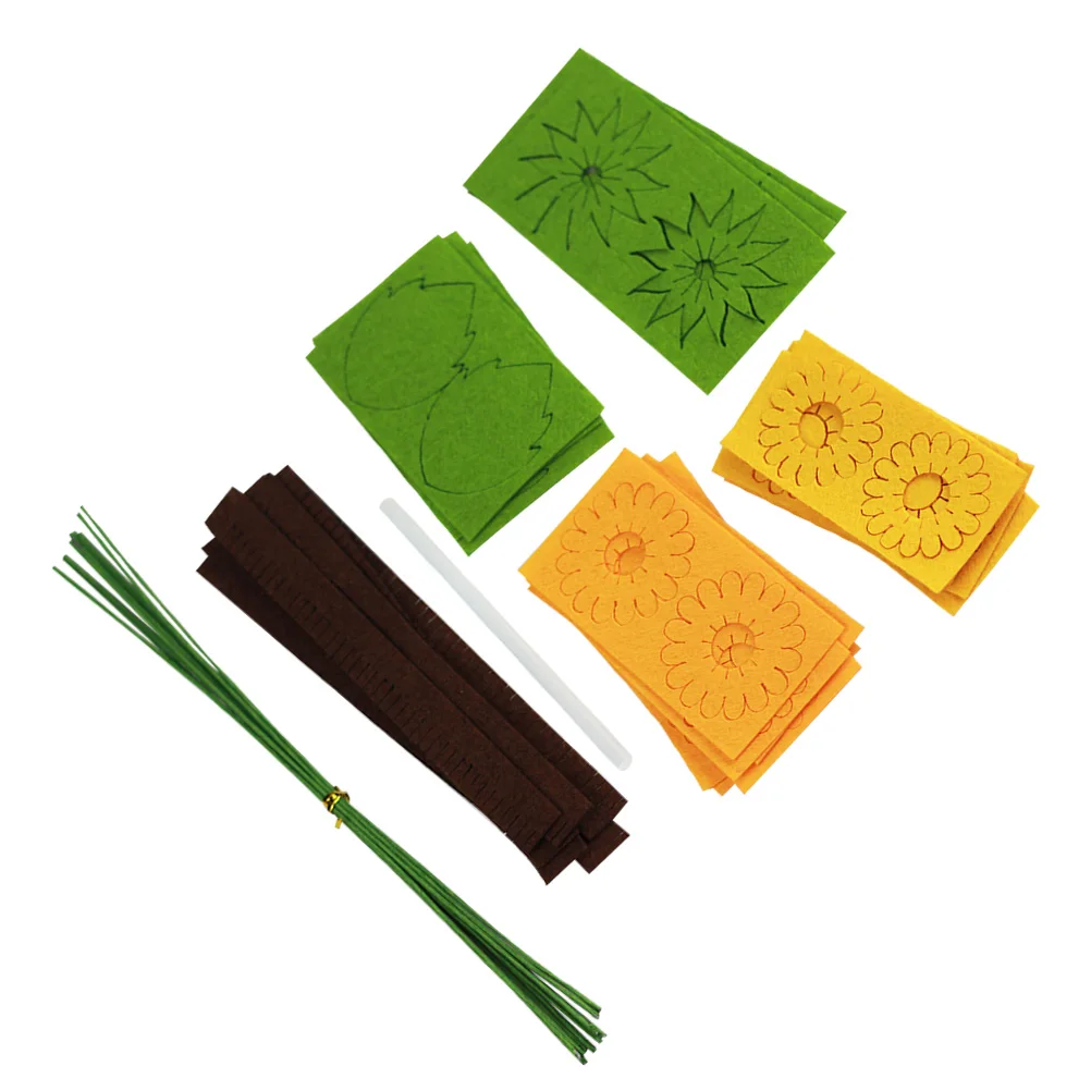 

10 PCS Non-woven Bouquet Bouquets Cut-free Fabrics Toy Cloth Craft DIY Bags Felt Handwork Material