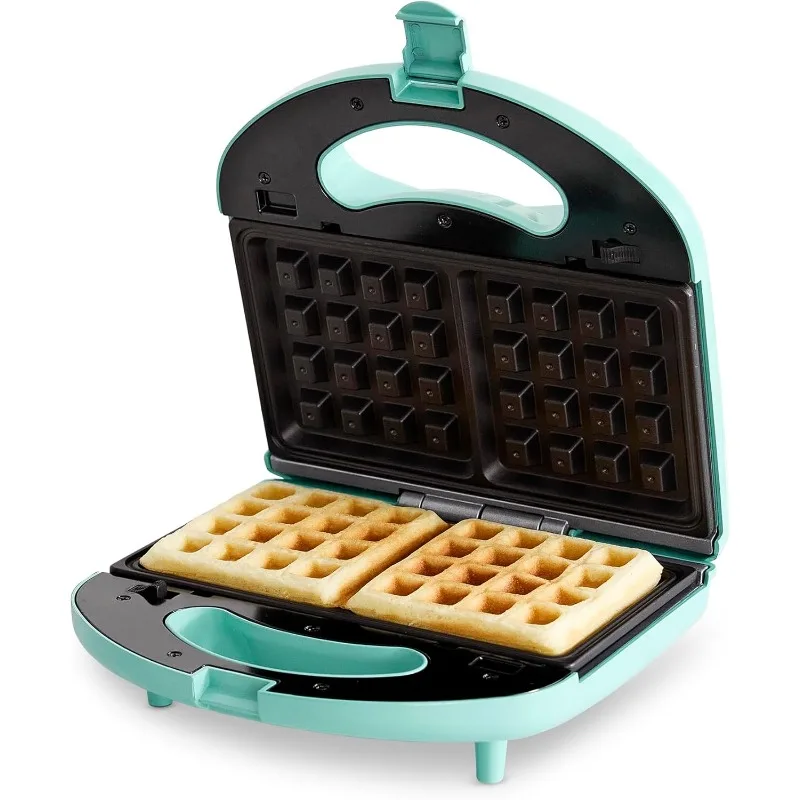 Electric Waffle Sandwich Maker, Toaster, Panini Press with Healthy Ceramic Nonstick Plates, Perfect for Tuna Melts, Cr