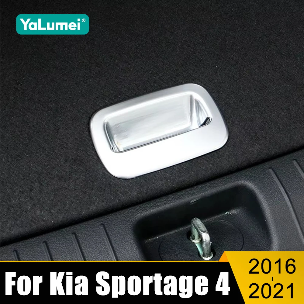 

For Kia Sportage 4 QL 2016 2017 2018 2019 2020 2021 Car Trunk Handle Bowl Preservation Cover Trim Sticker Decoration Accessories