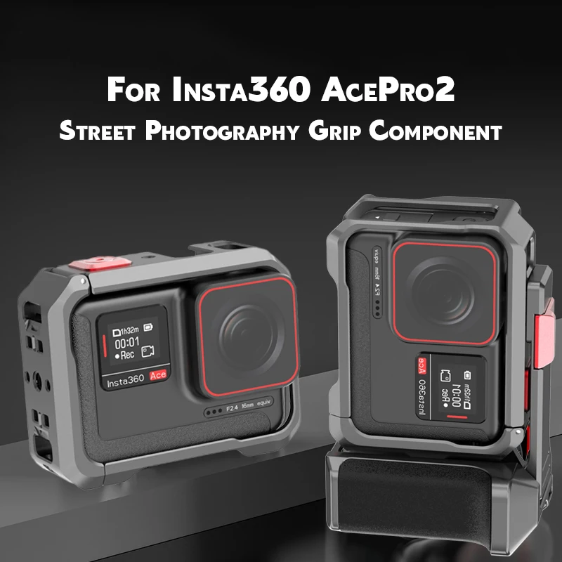 

Xplorer Kit For Insta360 Ace Pro 2/Pro Metal Street Photo Grip kit Ergonomic design 1/4 quick release interface
