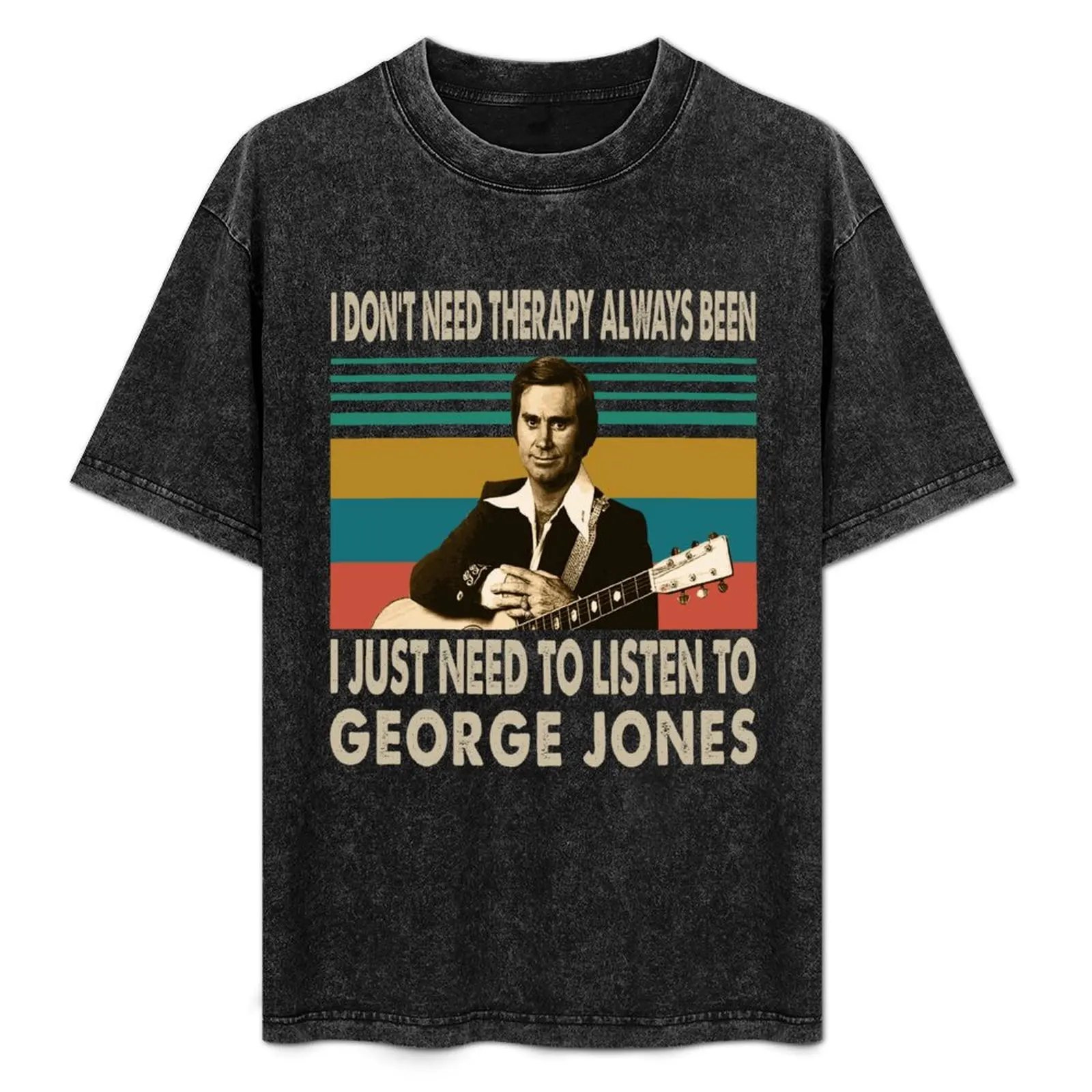 

Vintage Graphic George Jones T-Shirt Luxury man summer clothes funny costumes t shirts for men graphic