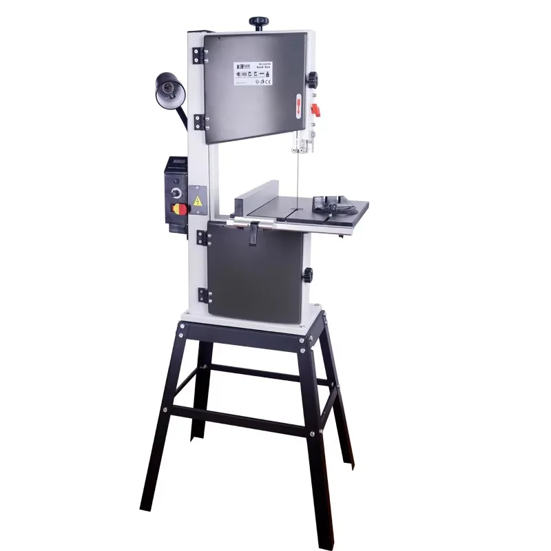 10 Inch Vertical Band Saw Machine Variable Speed Wood Cutting For Curved Sawing And Joinery Woodworking Tools