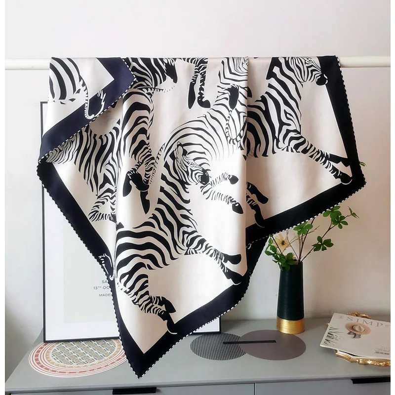 

Роскошные дизайнерские шелковые шарфы 90 см, шали с краями, саржевые шарфы, шарфы, рождественский подарок для влюбленных