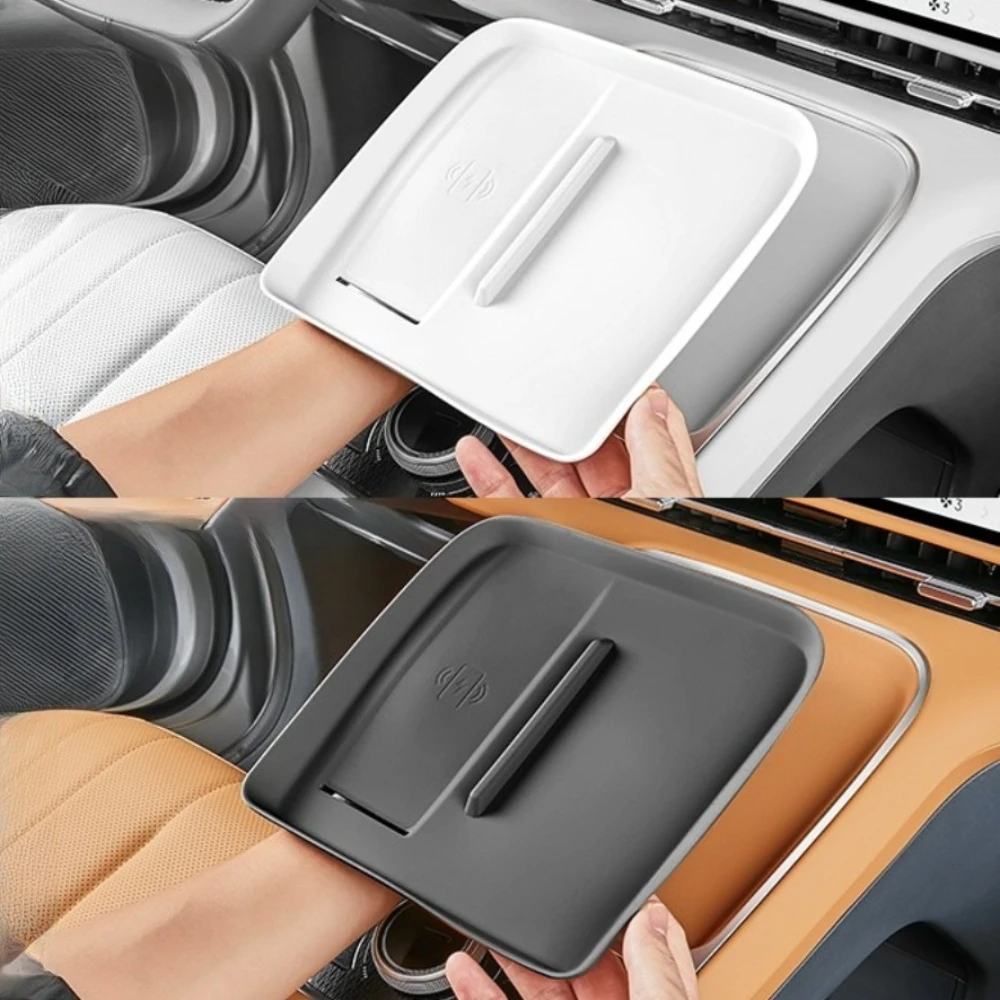 For Geely Starray EM-i Wireless Charging Panel Silicone Pad Waterproof Dustproof Anti-slip Easy Clean Car Interior Accessories 6