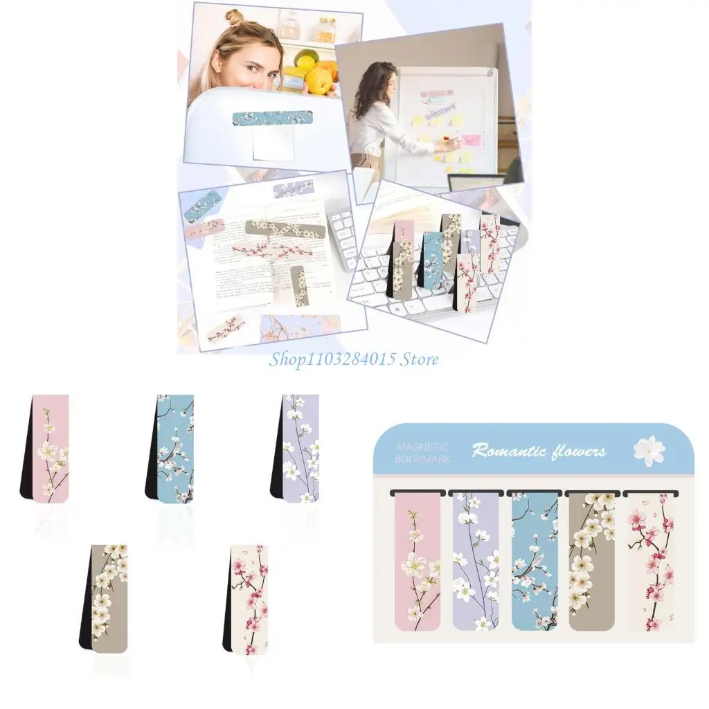 

R6FF Creative Bookmarks Lovely Bookmarks Bookmarks Flowers Page Markers Clip Reading Bookmarks