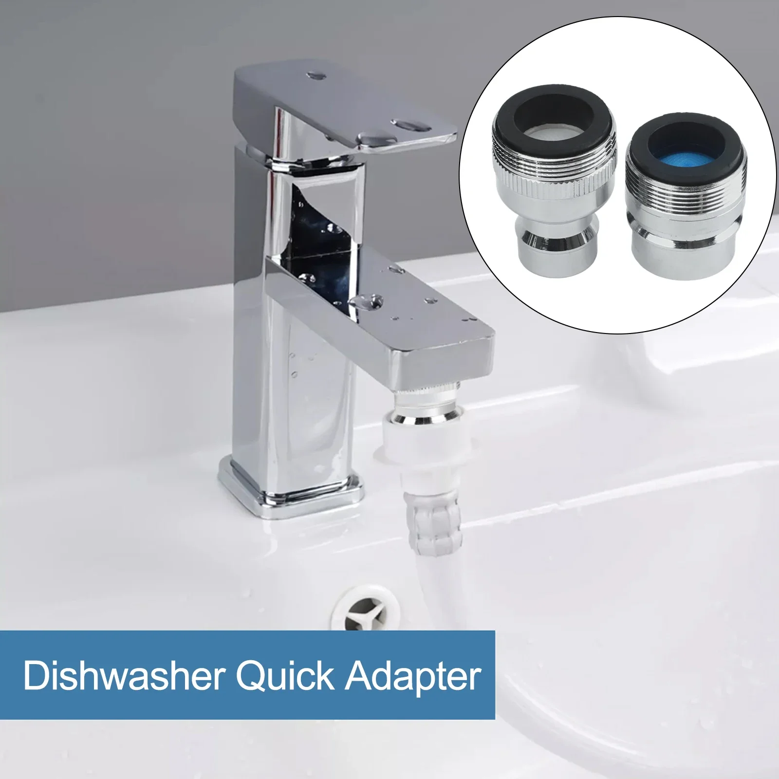 0.8 0.6in Dishwasher Faucet Adapter High Quality Brass Construction Adapter Connection Effortless Installation