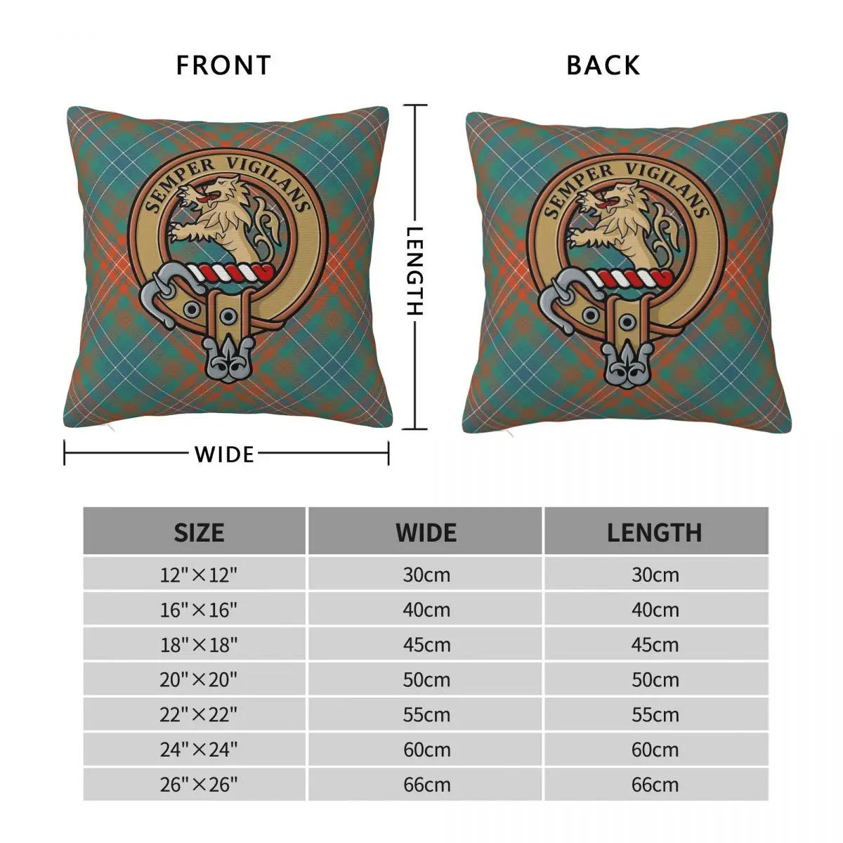 Clan Wilson Crest Tartan Pillowcase Polyester Linen Velvet Printed Zip Decor Throw Pillow Case Sofa Seater Cushion Cover 18