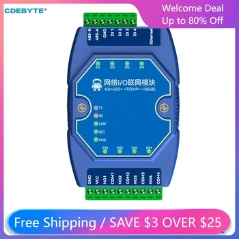 ME31-AXAX4040 ModBus passerelle 4DI + 4DO CDEBYTE IoT Ethernet e/s Modem réseau serveur TCP RJ45 RS485 Module de contrôle d'acquisition