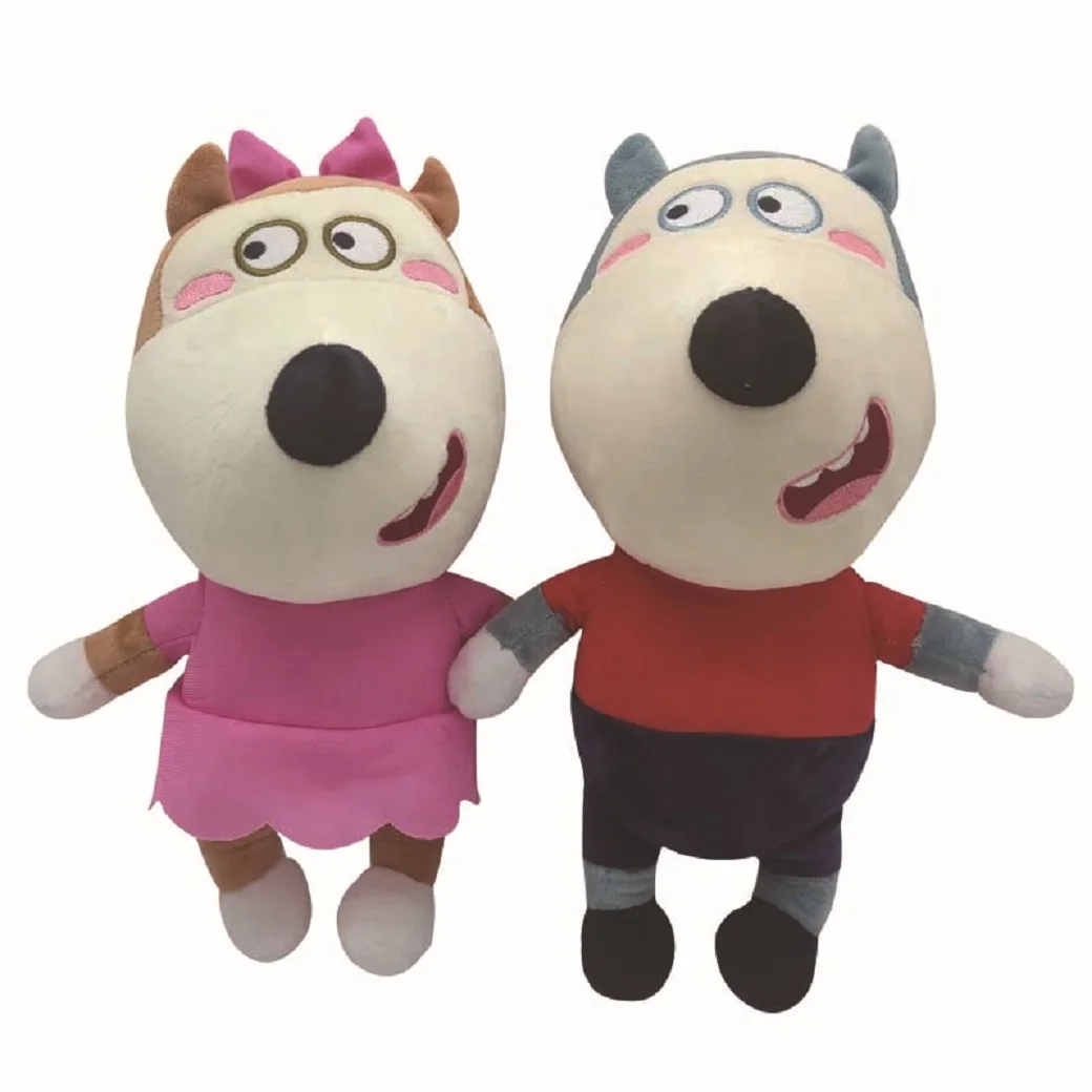 

30CM Anime Wolfoo Family Plush Toys Cartoon Plushie Lucy Soft Stuffed Dolls Toy For Children Kids Boys Girls Fans Gifts
