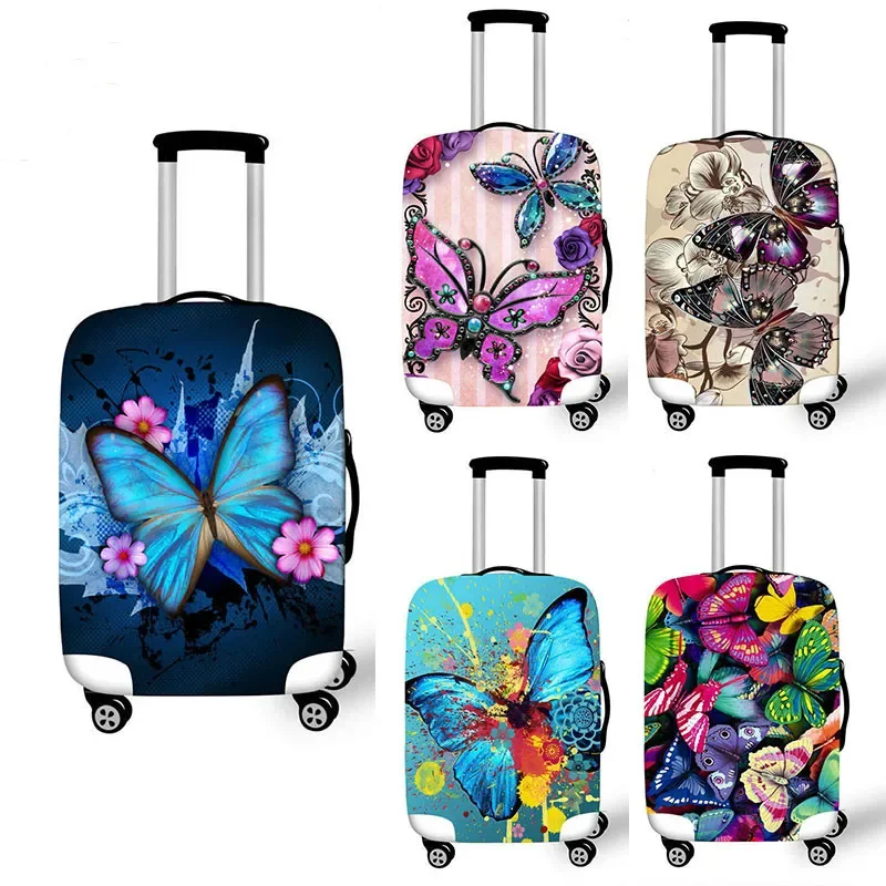 

Butterfly Thicken Luggage Cover 18-32 Inch Case Suitcase Covers Trolley Baggage Dust Protective Case Cover Travel Accessories