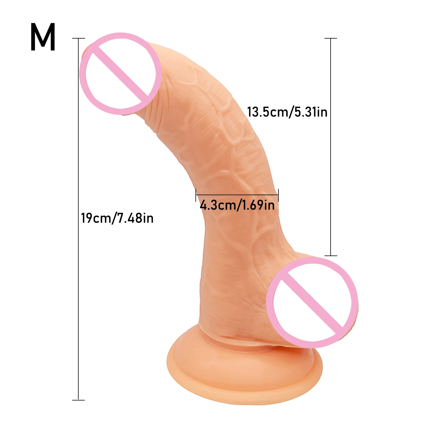 26CM*5.5CM Oversized Dildos Realistic Soft Skin Feeling Huge Penis Erotic Thick Phallus Big Dick Sex Toys for Women Masturbation