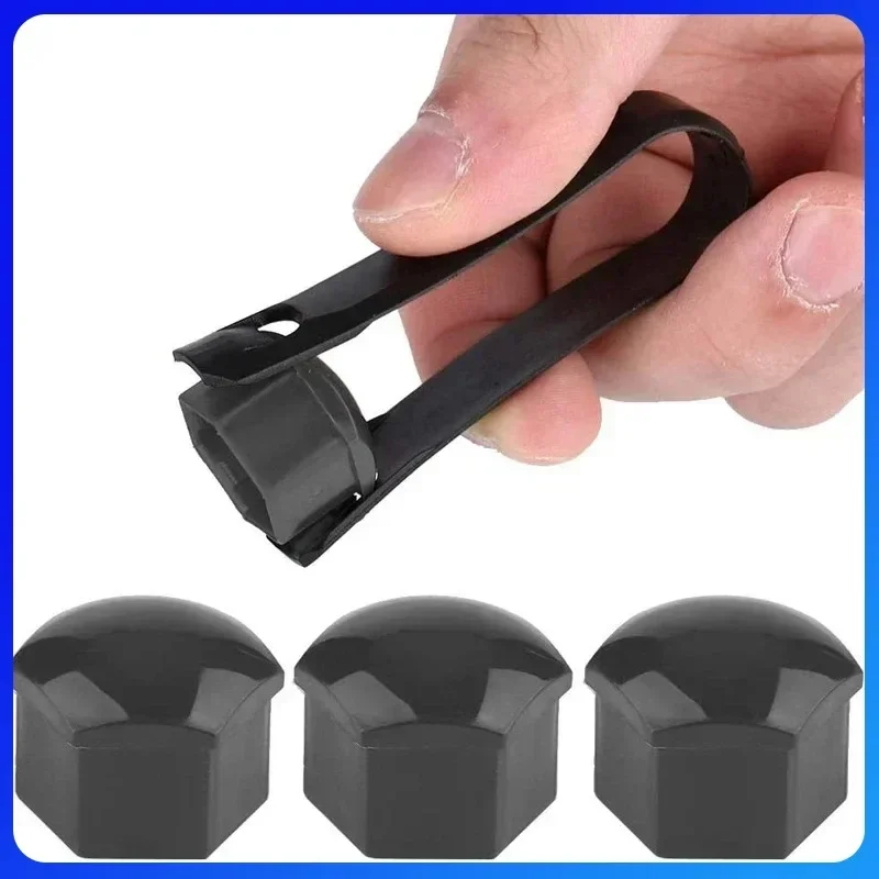 20 Piezas Tapas Universales de Plástico para Tuercas de Rueda de Coche de 17, 19, 21 mm, Tapas de Pernos para Accesorios Bugatti Veyron Chiron Bolide La Voiture Noire