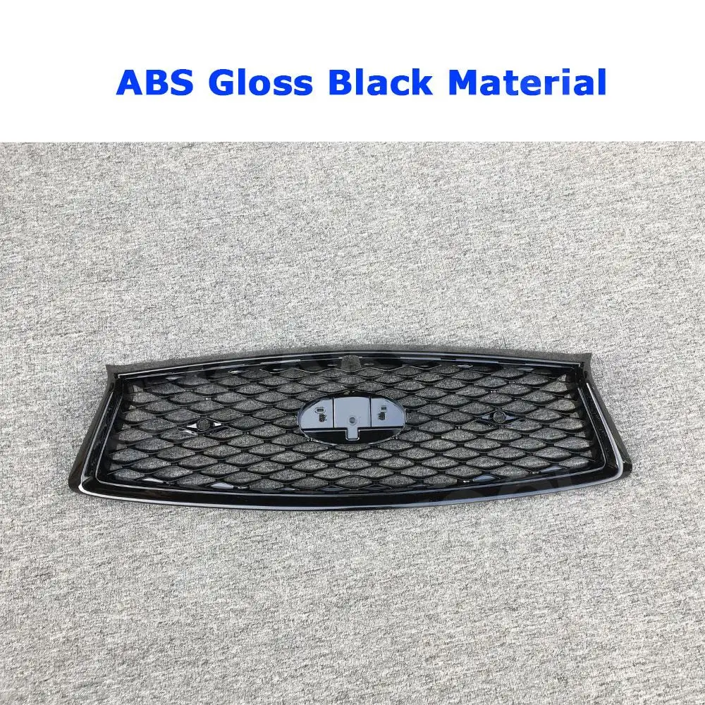 Auto Car Front Grill Mesh Trim for Infiniti Q50 2018 2019 2020 2021 Grill Outline Moulding Trim Frame Decoration