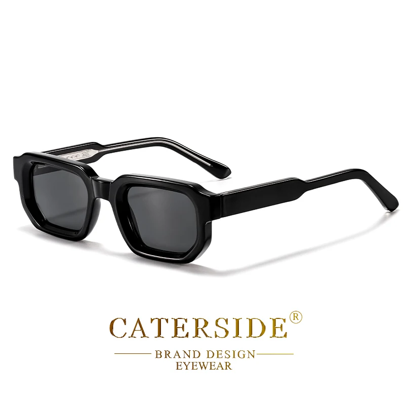 CATERSIDE Neue Vintage-Punk-Sonnenbrille für Herren, kleiner Rahmen, Farbverlaufsgläser, Sonnenbrille für Sommer, Strandparty, ideale Wahl für Geschenke – Detail 10
