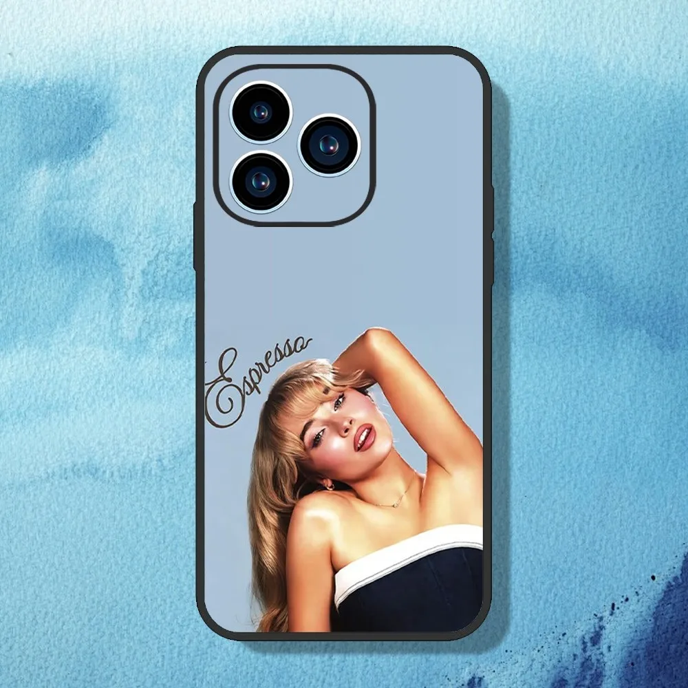 Singer S-Sabrina C-Carpenter Phone Case For iPhone 11 12 13 14 15 Mini Pro Max Plus 8 xr xs Black Shell