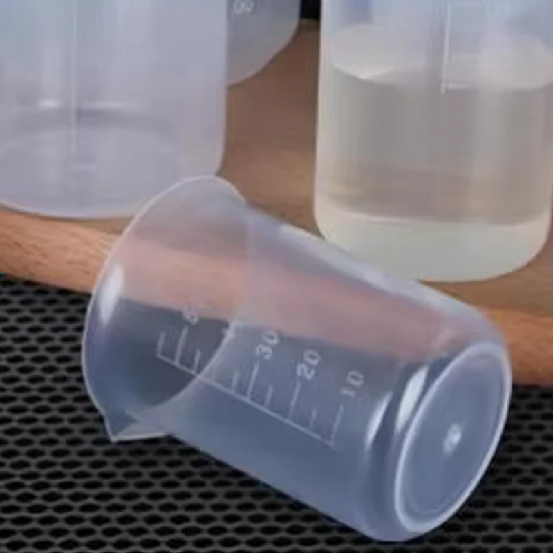 

100ml/150ml Measuring Cup Transparent Scale Plastic Measuring Cup Lab Chemical Measuring Cup Without Handle Kitchen Bar Supplies