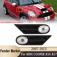 LED Side Fender Marker Indicator Light for BMW MINI COOPER S R56 R57 R58 R59 2007-2013 Replace OEM 63137260202 63137260201