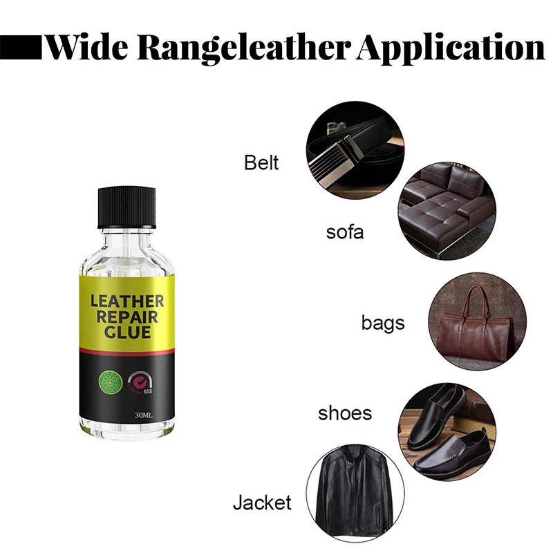 30/ 50ml Liquid Leather Repair Gel Skin Refurbish Tool Holes Scratch Cracks Restorer For Car Seats Sofa Jacket Purse Shoes