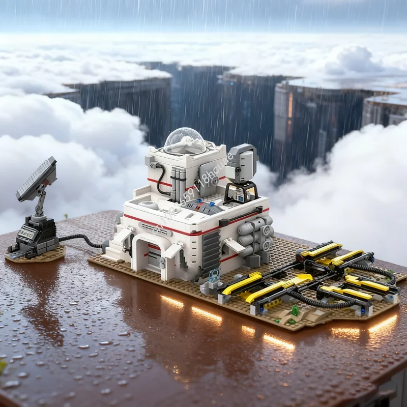 

1774 шт. MOC Outpost среда обитания пространство модель строительные блоки архитектура сборка рождественские подарки идея игрушка образование день рождения