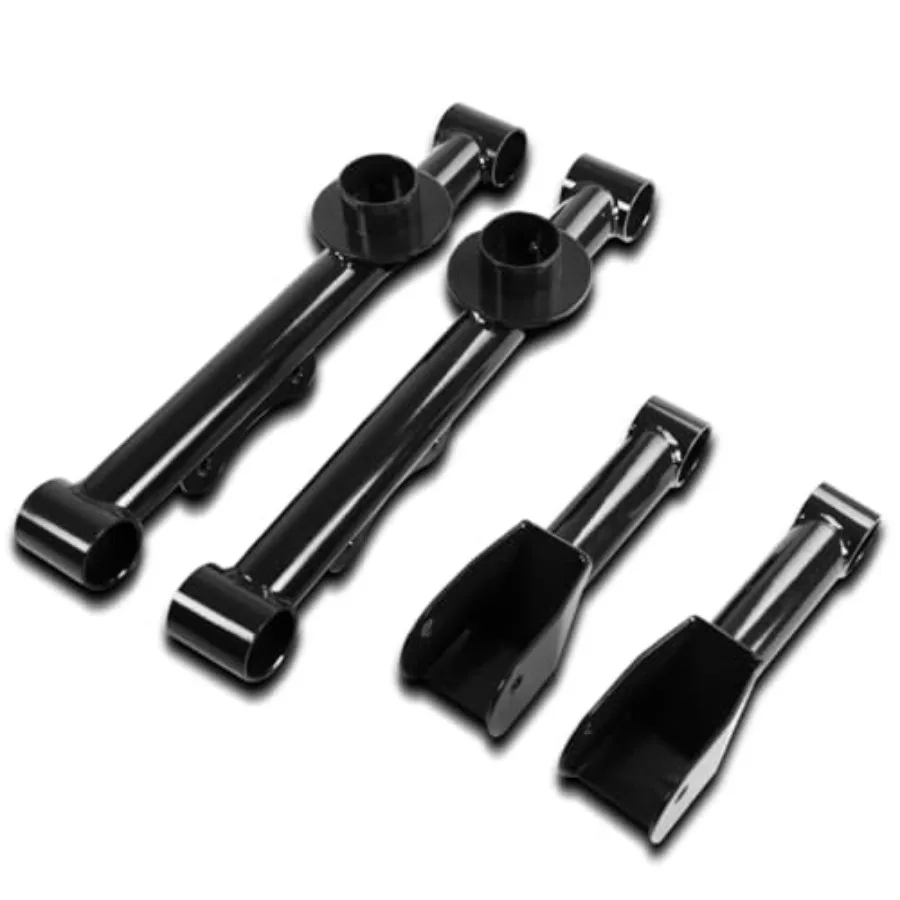 

Upper and Lower Rear Control Arms Black with Bushing Kit for Enhanced Suspension Performance in 19792004 Ford Mustang Vehicles