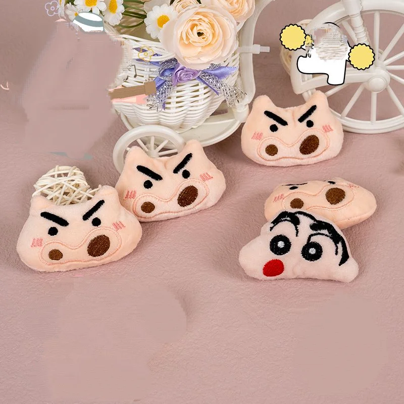 

New Bandai Creative Anime Cute Cartoon Key Chains Kawaii Crayon Shin Chan Backpack Pendant Brooch Accessory Doll Creative Gifts