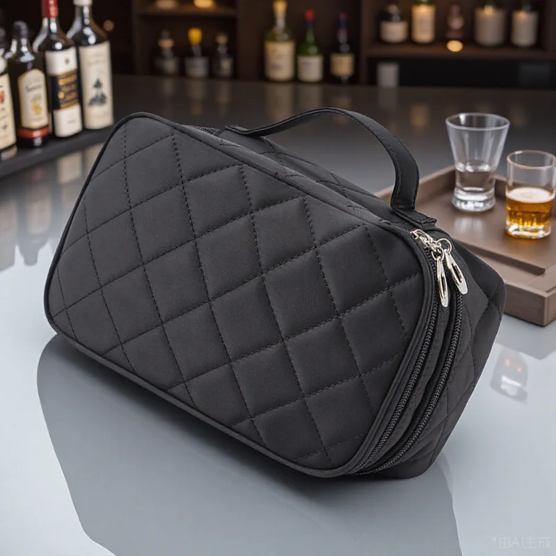 

1pc Double-Layer Waterproof Bag Portable Travel Toiletry Organizer For Women Men Cosmetics Cosmetics Pouch Storage Pouch