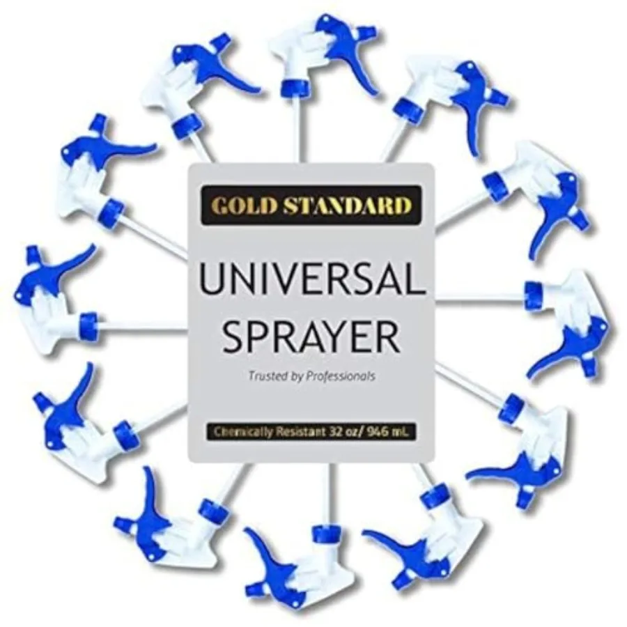 

Универсальный триггерный распылитель, сменная насадка для распылителей, эргономичная насадка-распылитель для бутылок, подходит для пластиковых распылителей емкостью 32 унции для