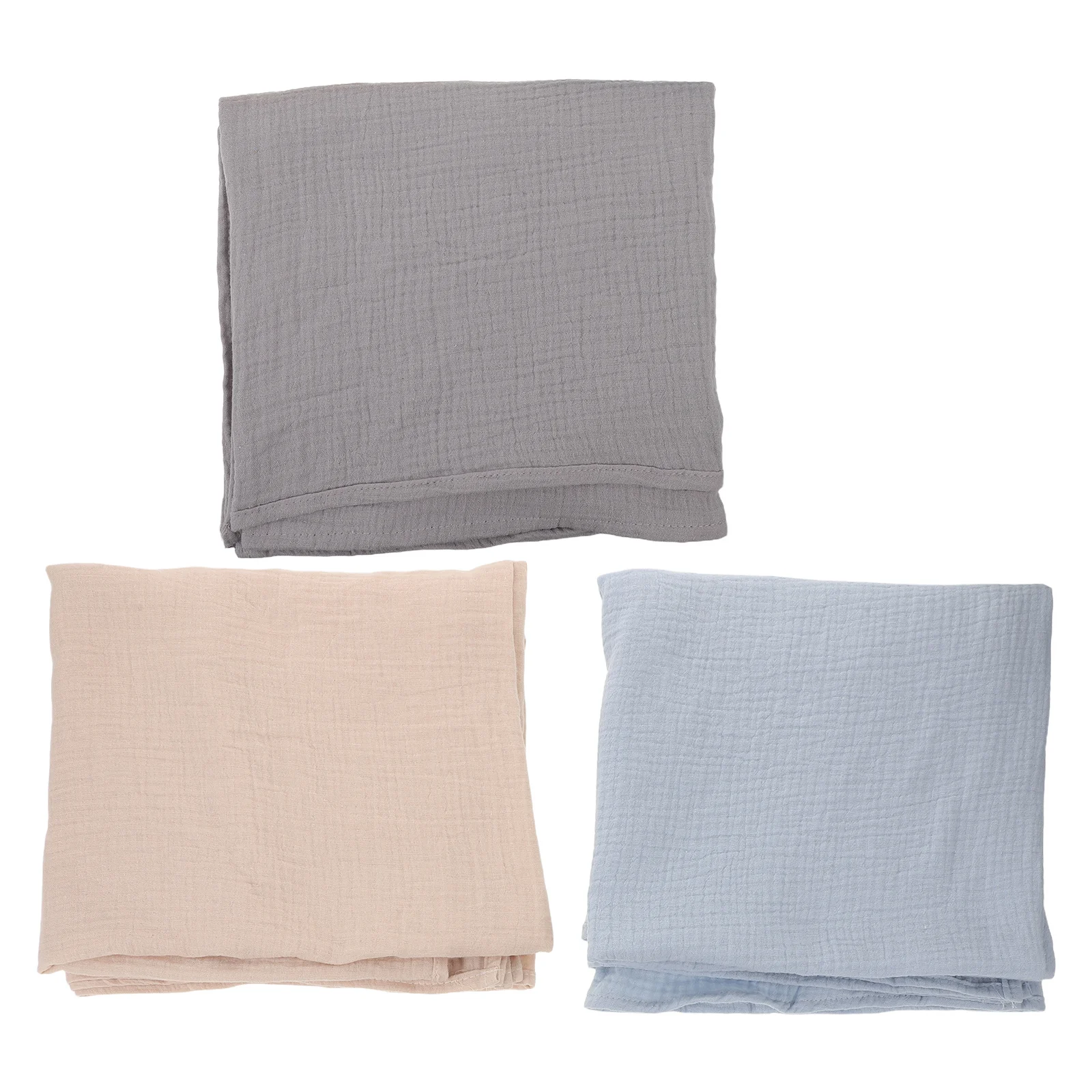 3 قطعة الوليد قماط بطانية التفاف غزل ناعم الحضانة البطانيات للجنسين الحد الأدنى تصميم مريح آمن التقميط مجموعة #4