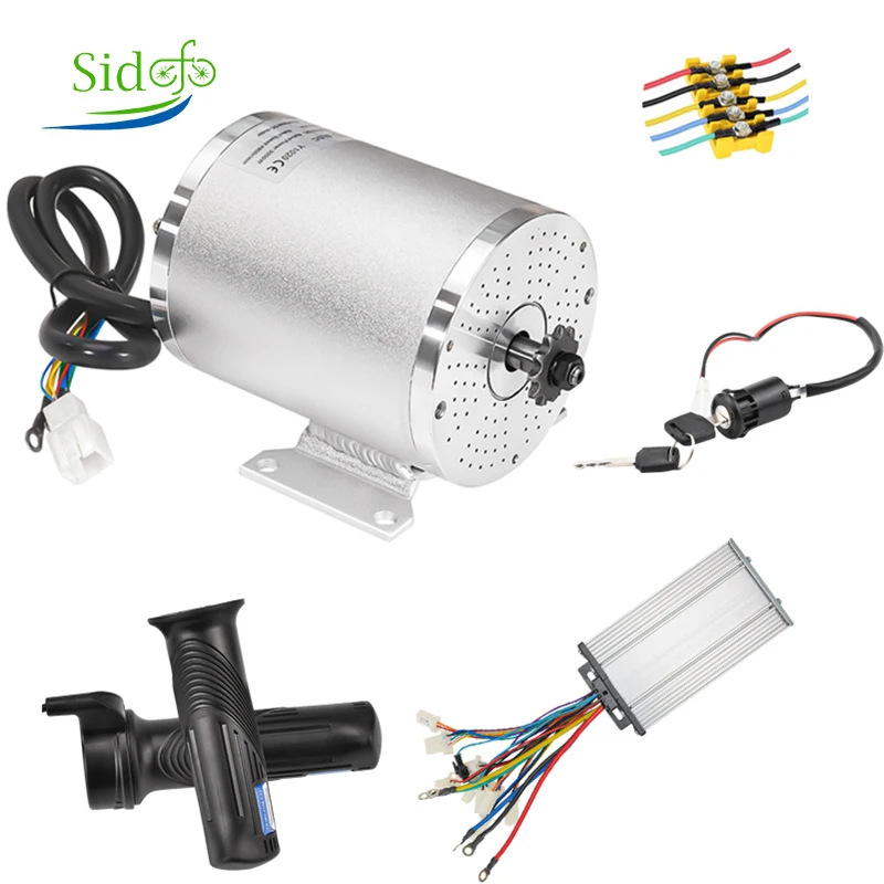 1000W 2000W Electric Motor For Motorcycle Electric Bike Conversion Kit 36V-60V Bike Accessories Controller Part Twist Throttle