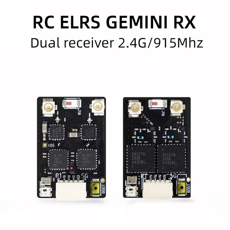 N93R لـ HGLRC ELRS GEMINI RX جهاز استقبال التنوع المزدوج لطائرة RC FPV طويلة المدى بدون طيار