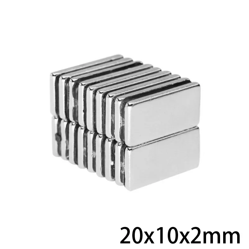 20x10x2 mm Strong Block Magnet 20x10x2mm Powerful Magnet 20*10*2 mm For Home Refrigerators, Offices DIY